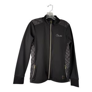 DARE 2b Track JACKET Women's Size 8 Black ENTWINE Core Stretch Full Zip